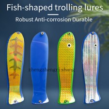 1pcs Tavola da Immersione Trolling Lampeggiatore Salmone Pesce Trota Pesce Deep Cast Plastica Esca