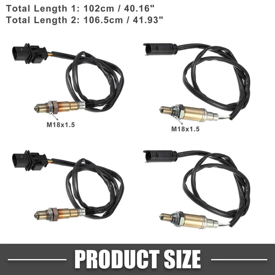 4pcs O2 Oxygen Sensor Upstream Downstream for BMW 325i 3 Series 2003-2005 2.5L - Image 3 of 4