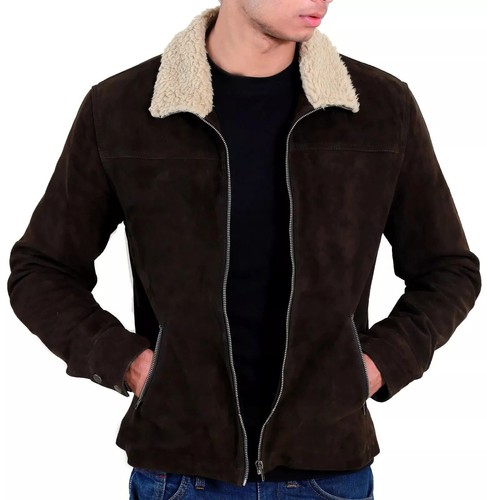 THE WALKING DEAD RICK GRIMES ANDREW LINCOLN SUEDE LEATHER JACKET - BRAND NEW - Picture 3 of 7