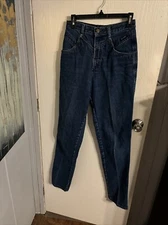 VTG Rocky Mountain Jeans Womens 9 Blue Bare Back Rockies 29x36 Mom Jean