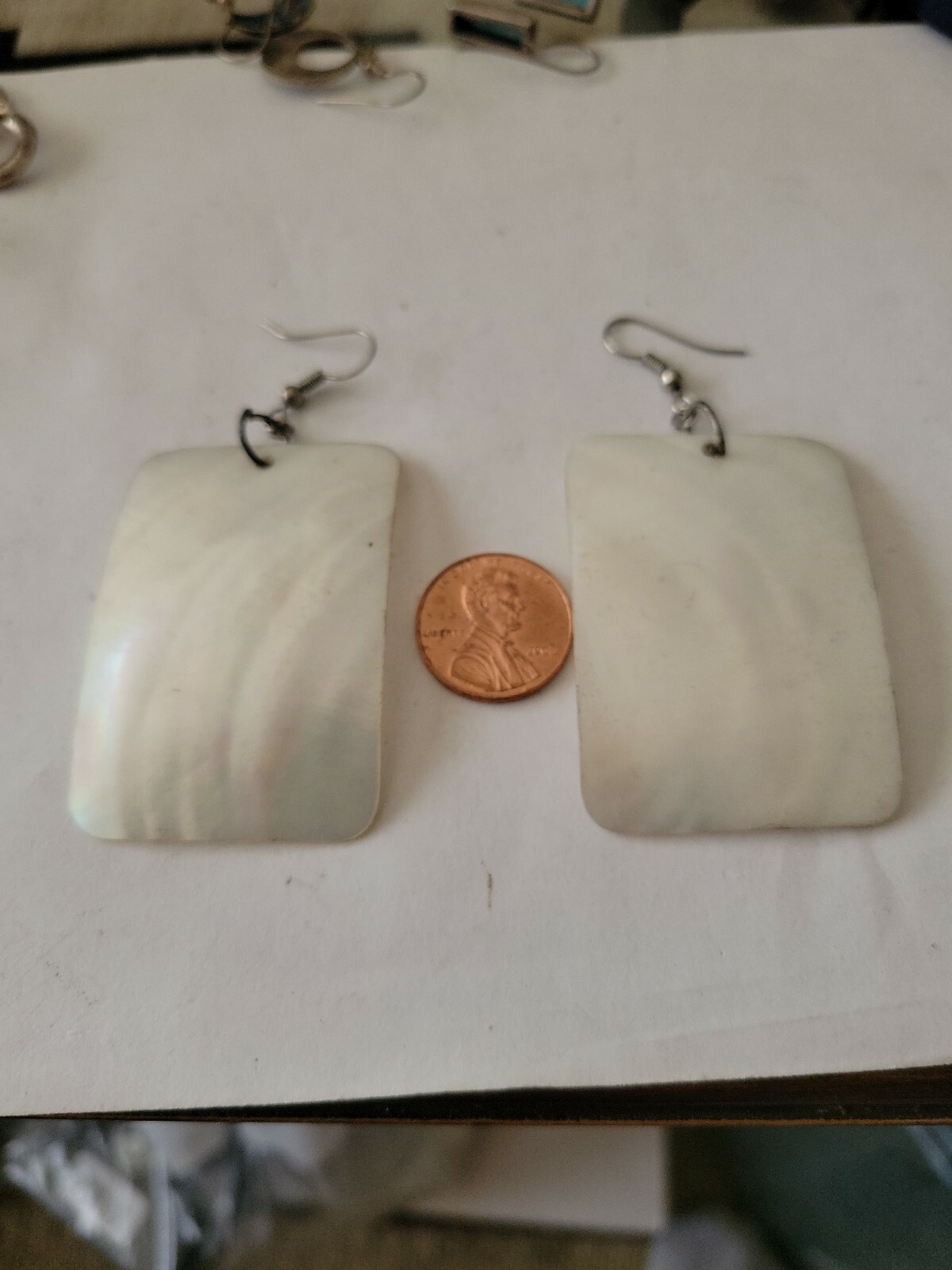 Abalone Shell? Hook Drop Dangle Earrings - image 6