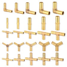 Schlauchverbinder Messing Gerade Winkel T-Stück/Y-Stück/Kreuz-Stück  4mm - 19mm 