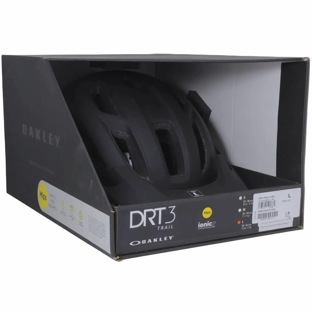 Oakley DRT3 Trail Mountain Bike Cycling Helmet Size L Large Matte Black Satin