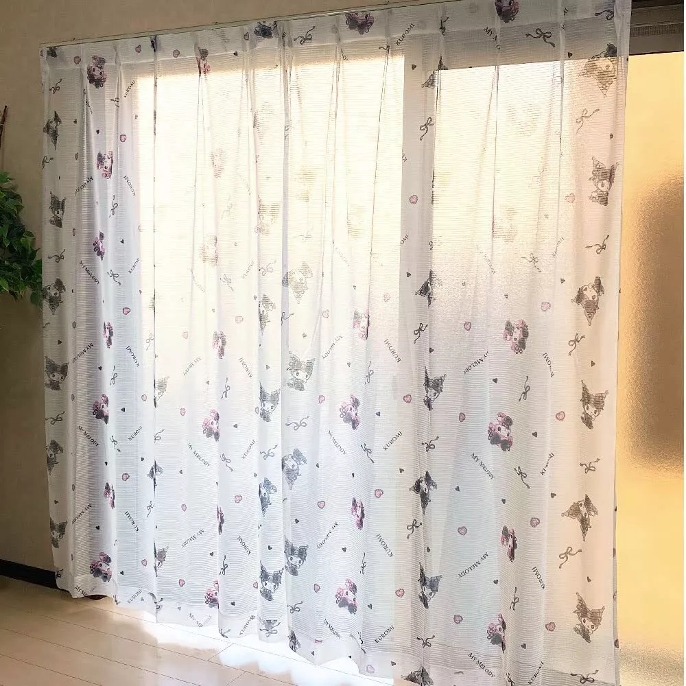 Sheer Window Curtain Hello Kitty