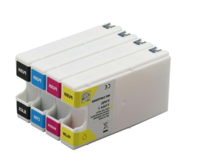4er Set Tintenpatronen für Epson Work Pro WF-4630DWF Drucker
