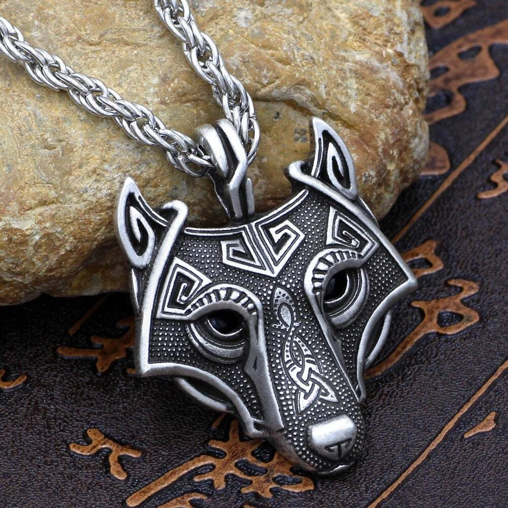 Nordic outlet wolf necklace