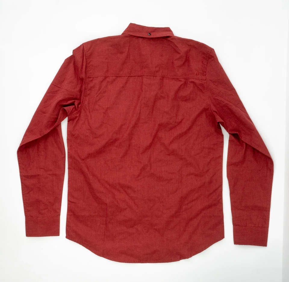 Тканая рубашка Armada Providence хлопок мужская размер XL ржавчина красный воротник на пуговицах - Изображение 2 из 2