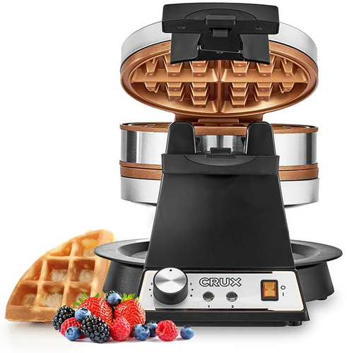 waffle maker with stainless steel plates
