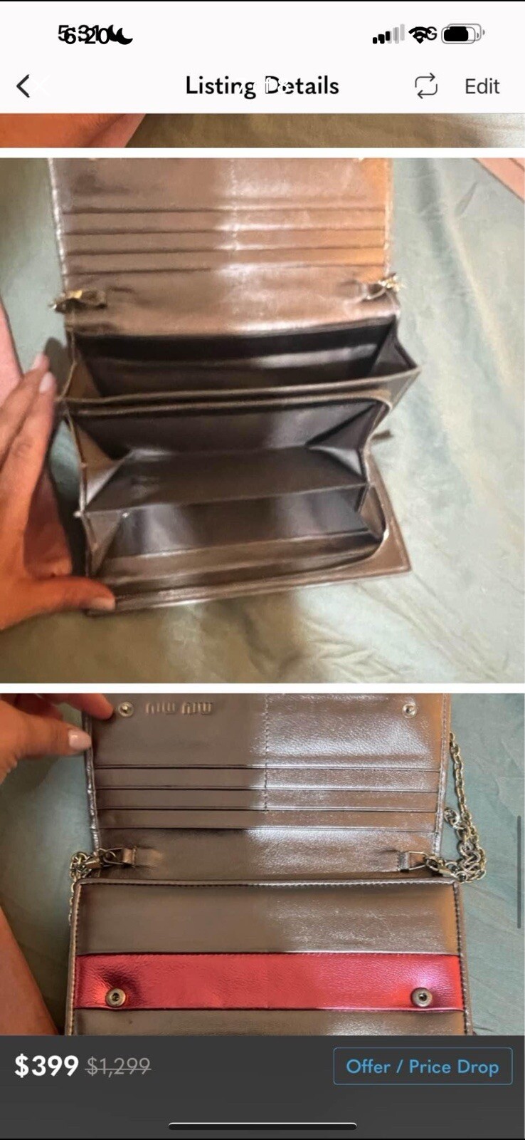 Miu Miu Wallet On Chain - image 6