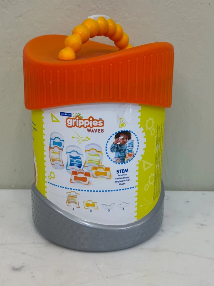 GuideCraft Grippies Waves Blocks - 12 Pieces STEM Based Building Set - Image 4 of 4