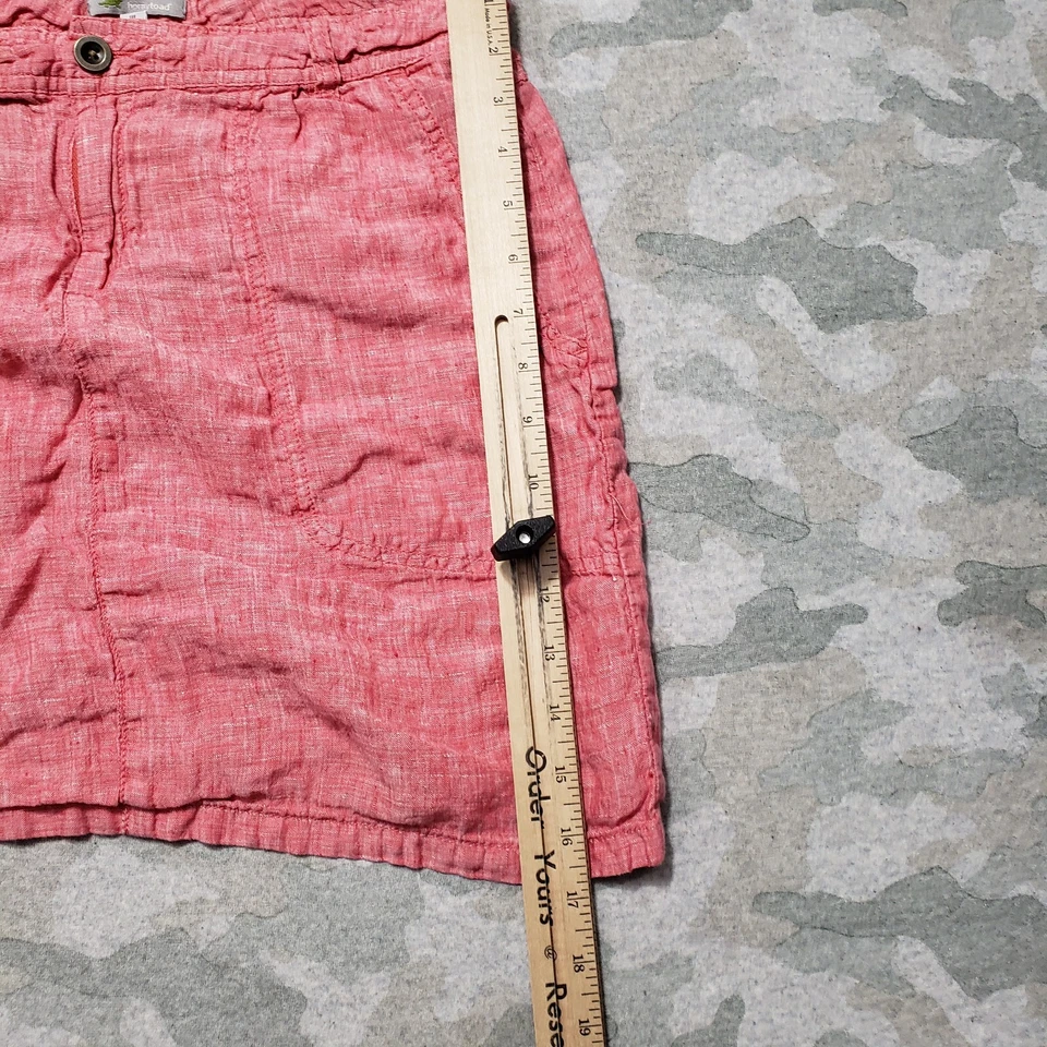 Horny 蟾蜍裙女式 6 红色亚麻口袋抽绳 — 第 4/4 张图片