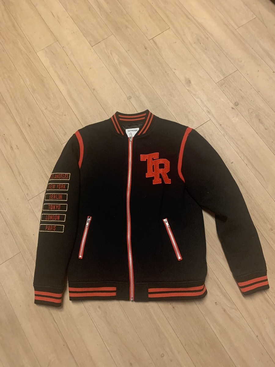 True Religion Youth Boys Varsity Jacket Sz L | eBay