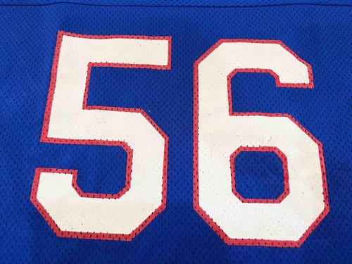Vintage Champion NFL New York Giants #56 Football Jersey XL Blue USA Screened - Picture 2 of 6