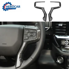 Dark Wood Grain Interior Decor Cover Trim Kit For 2022-2024 Chevrolet Silverado