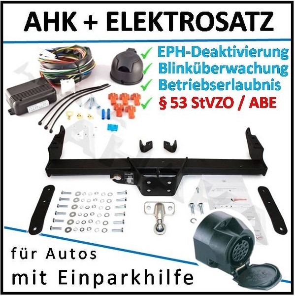 AHK ES13 FüR Nissan Primastar 02- AnhäNgerkupplung Eph-Abschaltung Einparkhilfe-image