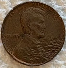 No Date Liberty Wheat Cent Error Coin Rippled Planchet At Date Area