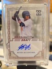 2020 Leaf Ultimate Draft Silver Signatures Cubs Rookie Kevin Alcantara RC Auto