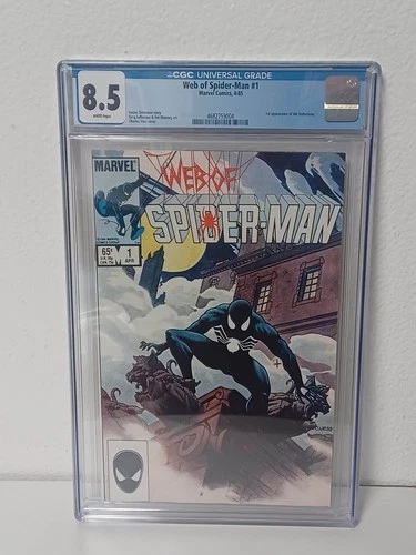 WEB of SPIDER-MAN #1 (Marvel Comics, 1985) CGC Graded 8.5 ~ White Pages