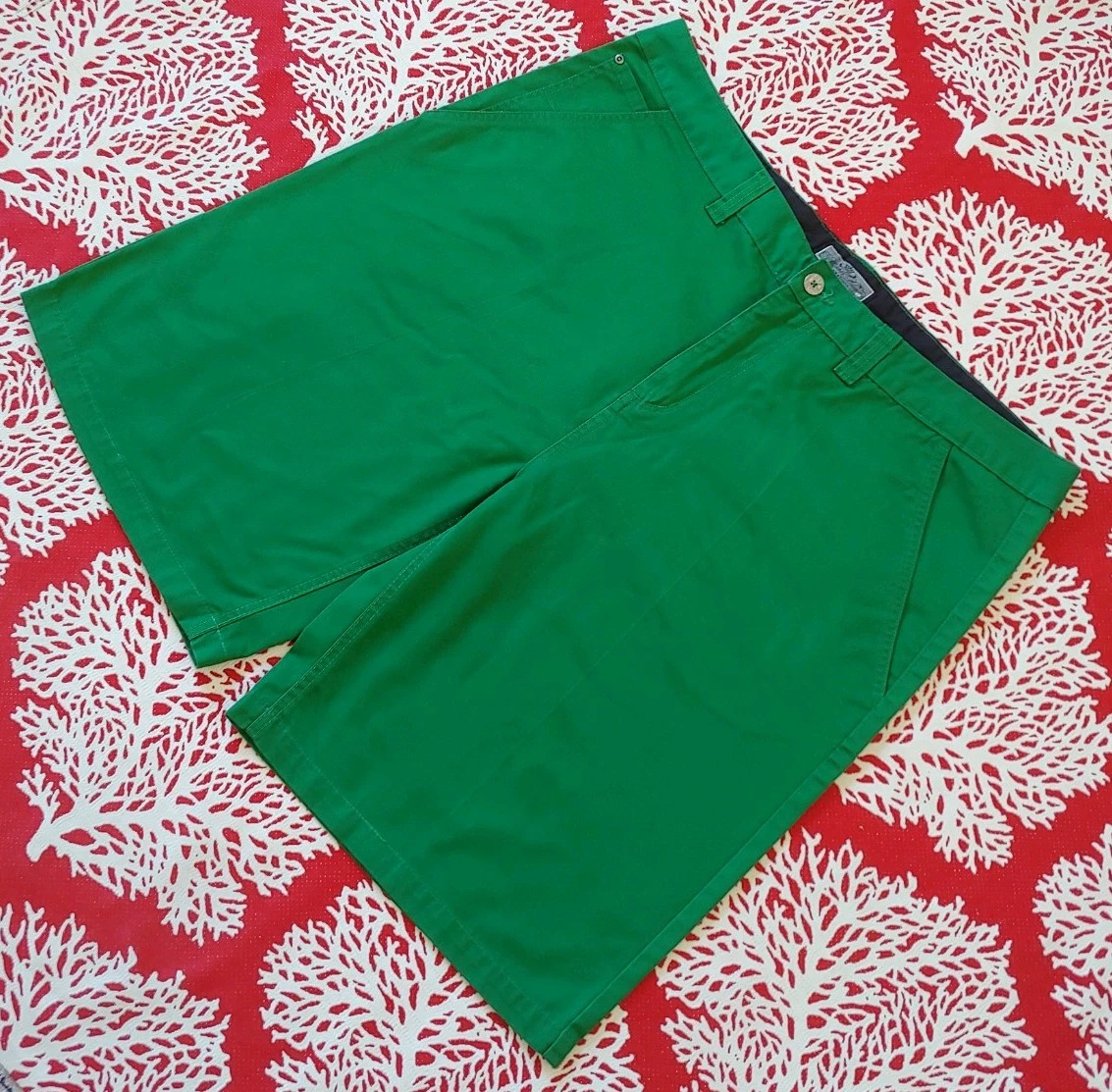 Anchor Blue Men's Shorts 42 Green Beachwear Skatewear