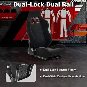 Zootopo Racing Seat With Adjustable Double Slide For Racing Simulator Cockpit
