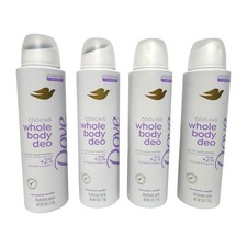 LOT 4 Dove Whole Body Deodorant Spray, Coconut  Vanilla scent, 4 oz each