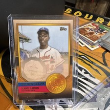 Topps 2012 Golden Greats Hank Aaron GG-54 Insert Milwaukee Braves Baseball Card