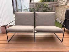 Ferm Living Desert 2-Seater Sofa Dark Sand/ Black