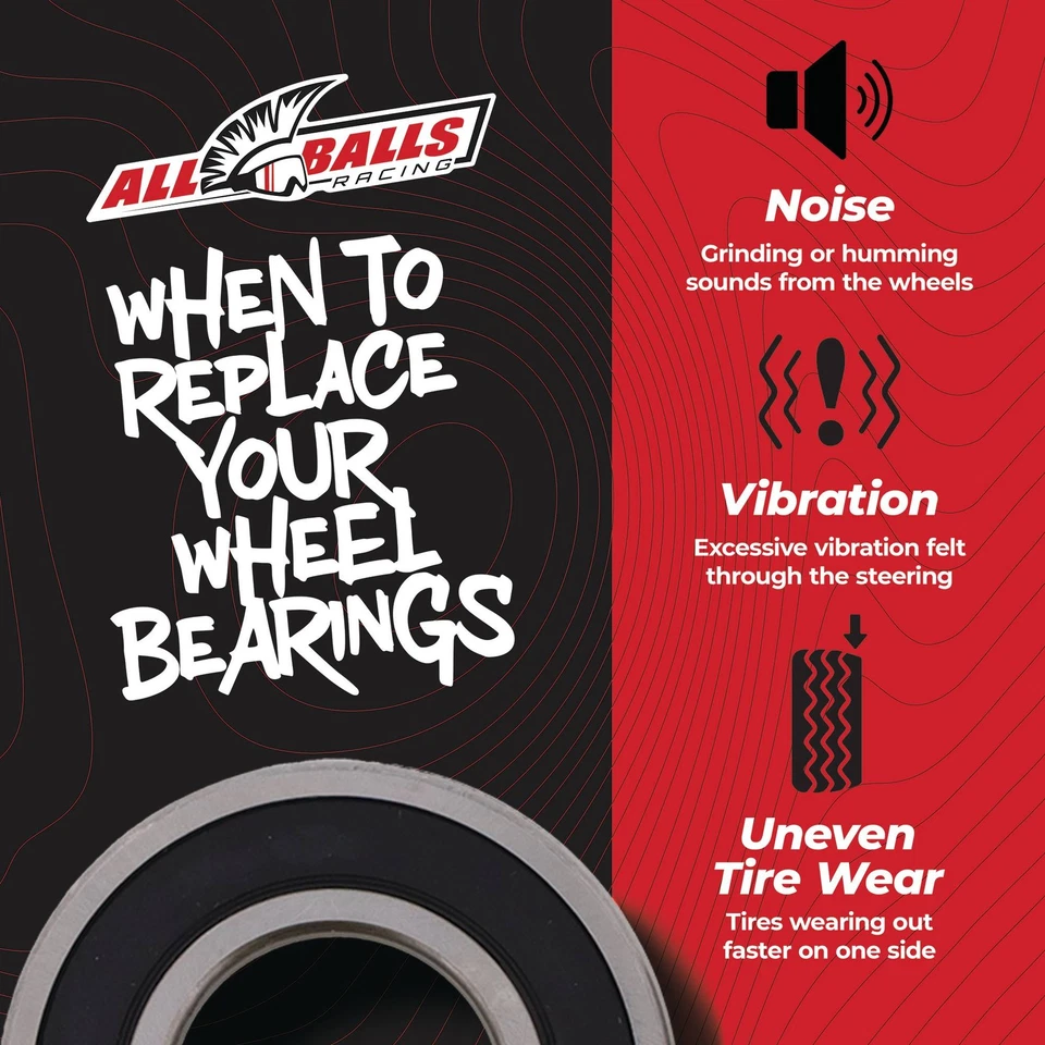 All Balls 25-1405 Wheel Bearing Kit Rear For Harley FLHR Road King 09 Foto 3 de 4