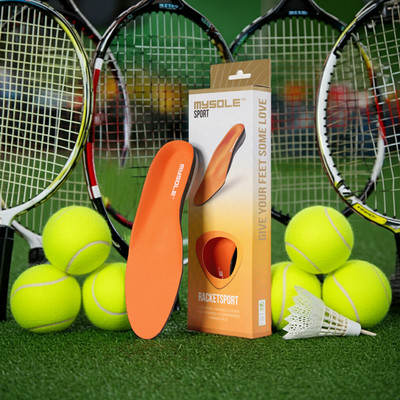 MySole Sport Racketsport Einlegesohle, Gr. 47 Tennis, Padel, Squash & Badminton