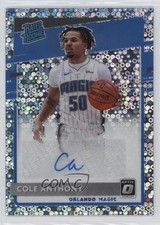 2020-21 Panini Donruss Optic Fast Break Prizm Signatures Cole Anthony Auto 14t3