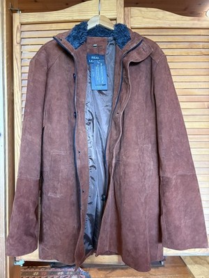 Longmire Walt Mysteries Sheriff Rust Brown Suede Leather Jacket Coat 2XL