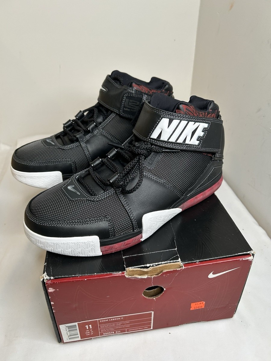 Size 11 - Nike Zoom LeBron 2 Black Crimson for sale online | eBay