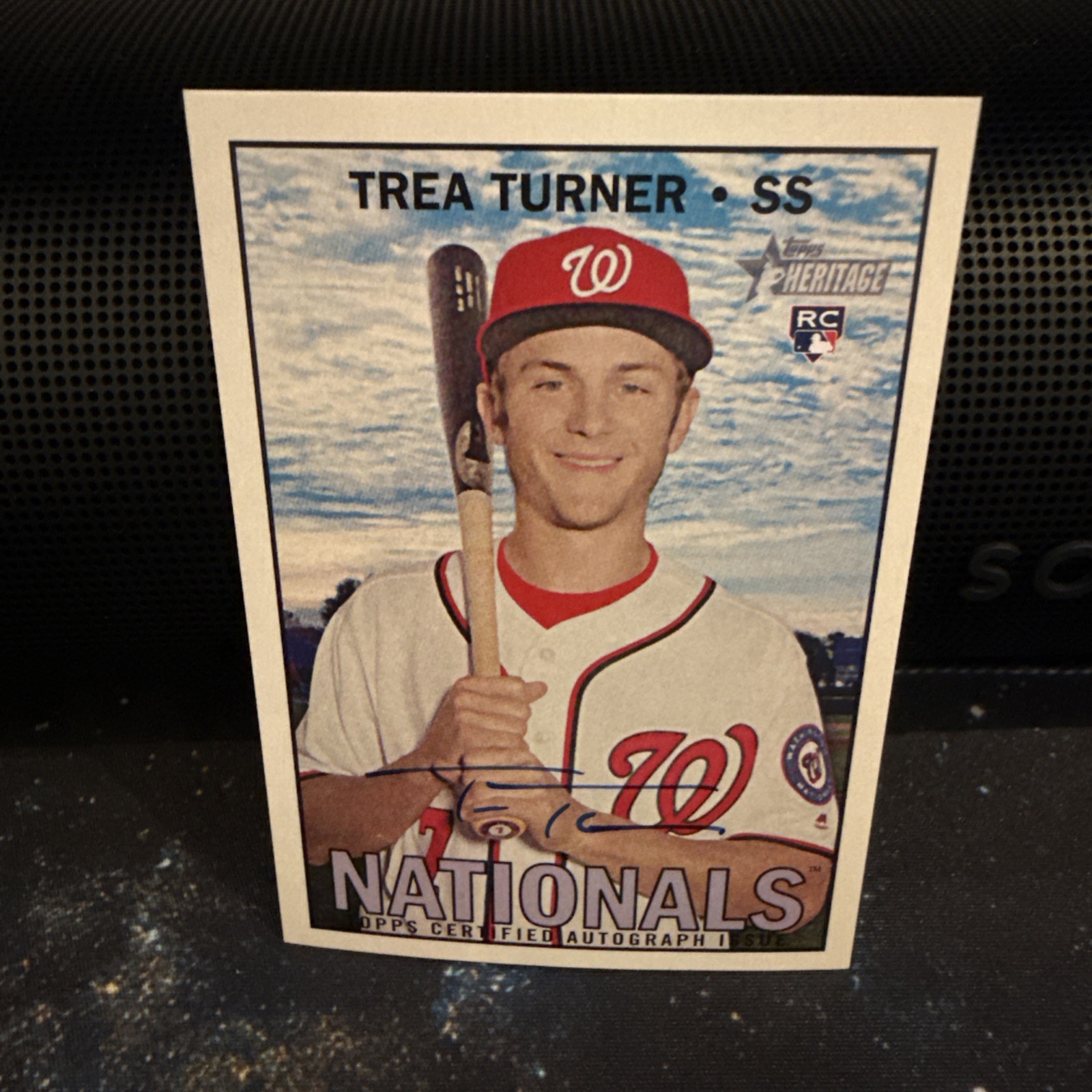2016 Topps Heritage - Real One Autographs Trea Turner #ROA-TTUR (AU, RC)