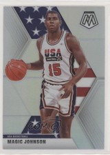 2019-20 Panini Mosaic USA Basketball Silver Prizm Magic Johnson #255 HOF 6h5