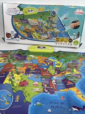 BEST LEARNING Interactive Map i-Poster My USA Educational . Pre-owned