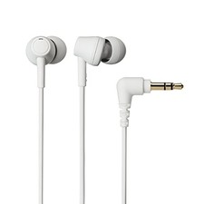 Audio-Technica ATH-CK350X WH Wired In-Ear Earphones Made with Recycled Plastic