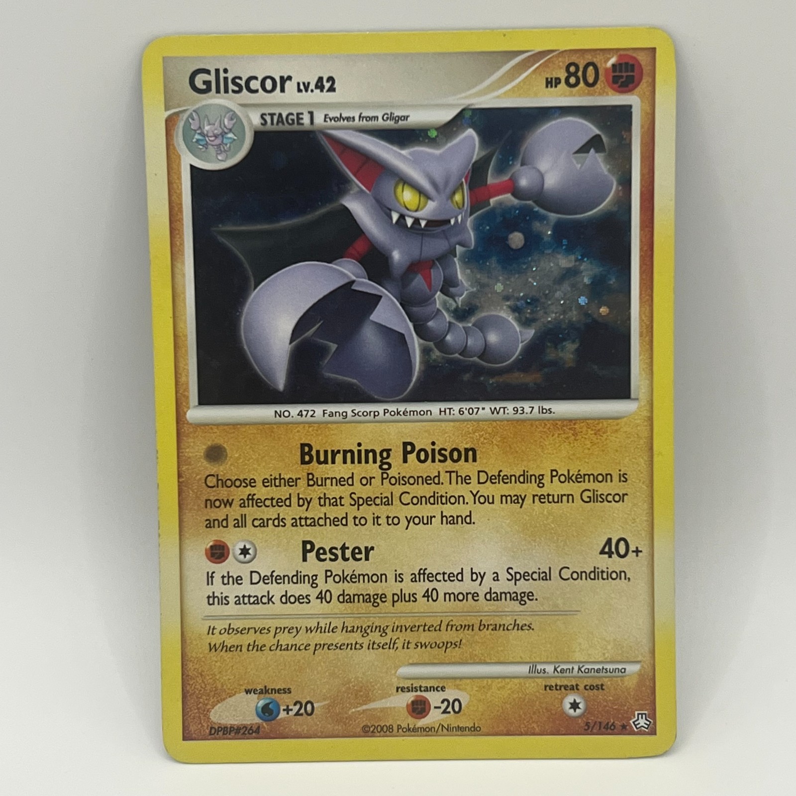 Pokemon Legends Awakened Gliscor Holo 5/146 LP