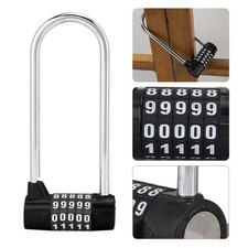 T- Zinc Alloy U Shape Combination Digit Password Code Lock Extra Long Cabinet