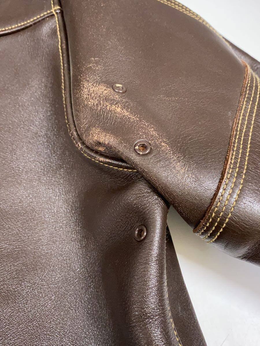 Buzz Rickson’s Flight Jacket 38 Horsehide Brown L… - image 7