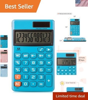 Standard Function Calculator, 12 Digits, Solar Calculator | Basic Office Calc...