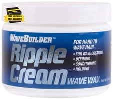 Ripple Cream | Wave Wax for Hard to Wave Hair, 5.4 Oz ⭐️⭐️⭐️⭐️⭐️