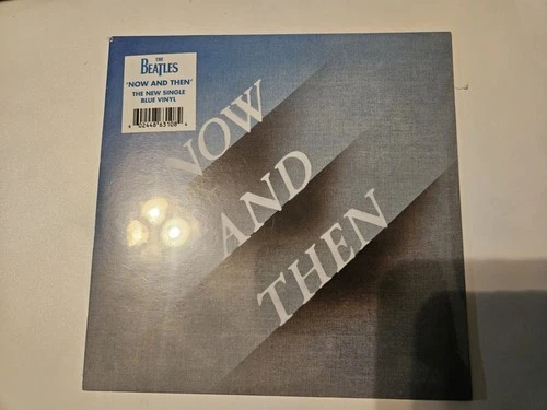 THE BEATLES LIMITED EDITION NOW AND THEN - 7" SINGLE 45 RPM BLUE VINYL - NEW!