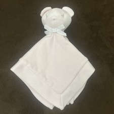 Polo Ralph Lauren Pink Teddy Bear Lovey Baby Blanket Security 11x11" Polo Pastel