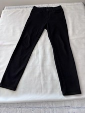 JUST BLACK DENIM Made in USA High Rise Skinny Jeans Black Sz 29 BP175J