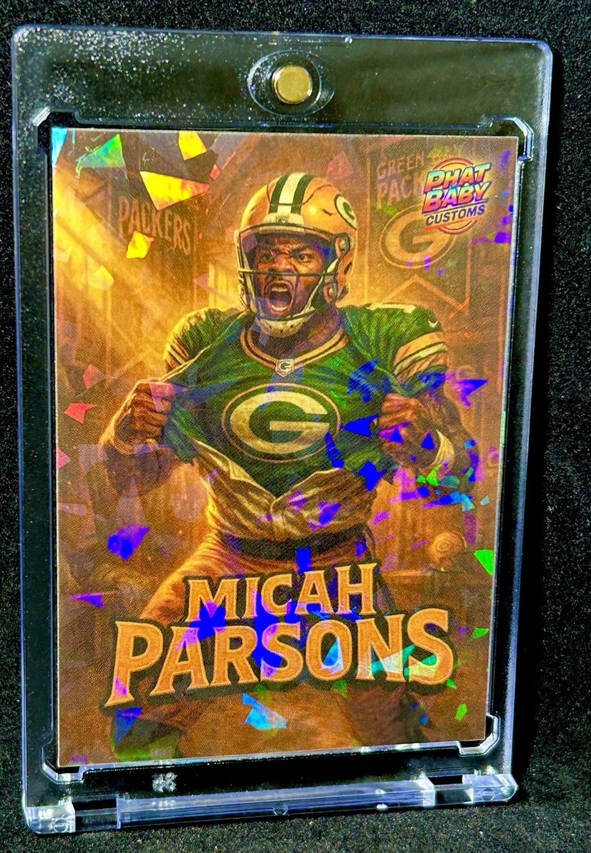 Micah Parsons 2025 Anime Sport Swag Cracked Ice Cartoon Green Bay