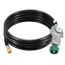 Gassaf 10FT 2 Stage Propane Regulator Hose Gas Propane Regulator and Hose Suitab