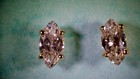 NEW 14K YELLOW GOLD PAIR NATURAL MARQUISE DIAMOND SOLITAIRE  EARRINGS — photo 2