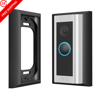 Hidden River Lab Wall Plate Adapter for Wired Video Doorbell Pro Black