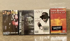 4 NEW Sealed Cassette Singles RAP HIP HOP - Easy E 2Pac ODB and Too Short