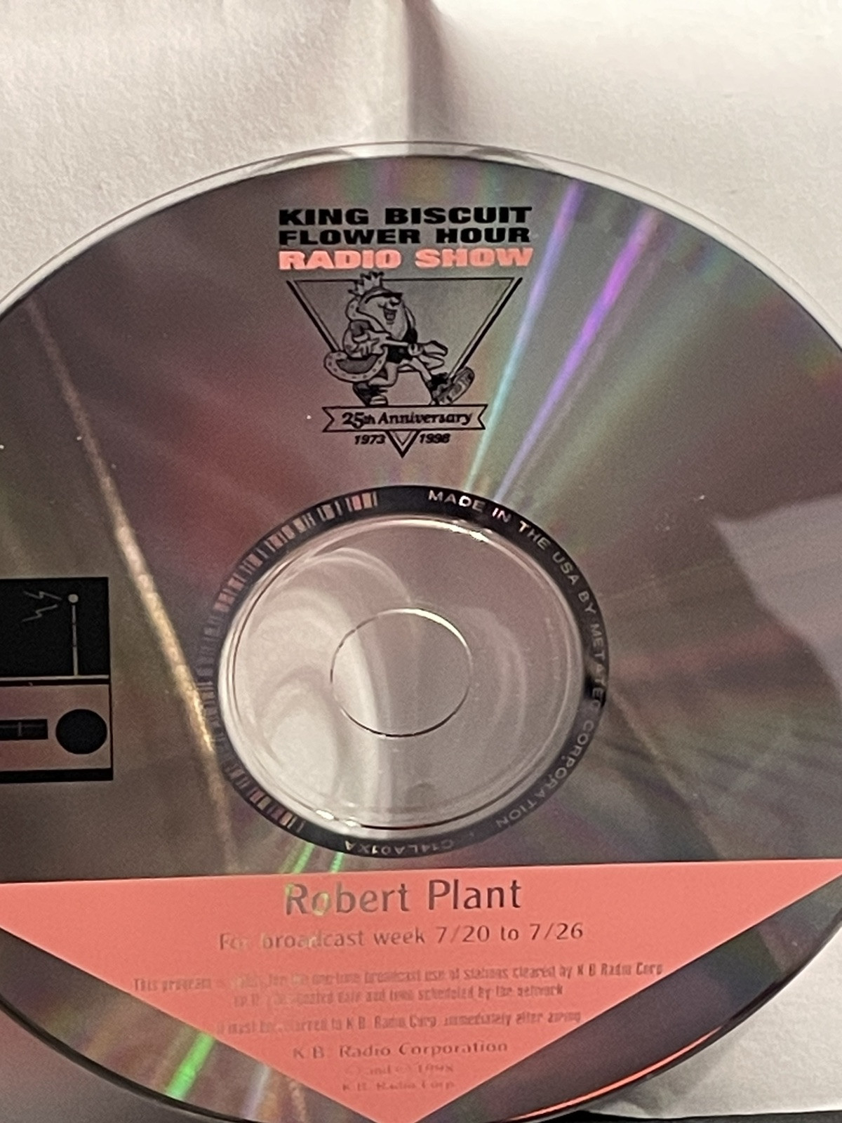 Robert Plant Live Radio Show KBFH US CD PROMO With Cues 98-30